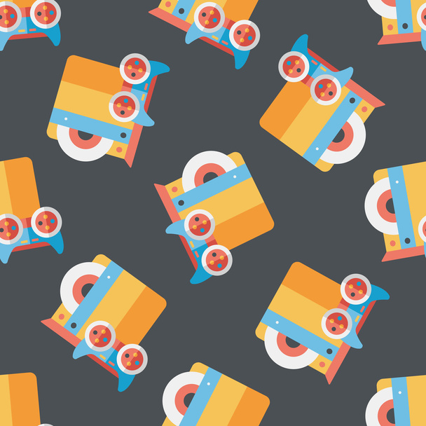 Game consoles flat icon,eps10 seamless pattern background - ベクター画像