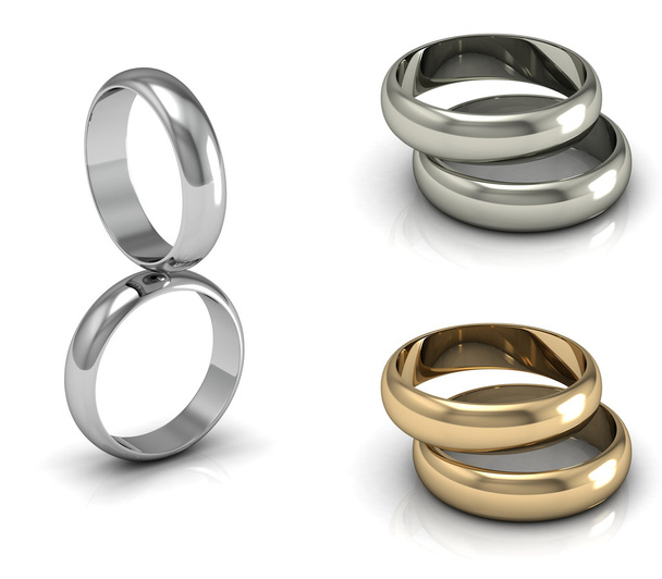 Set of Best wedding rings - Photo, Image