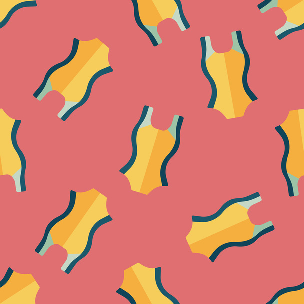 swimming suit flat icon,eps10 seamless pattern background - Vettoriali, immagini