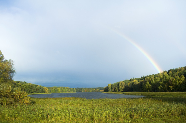 Lake and rainbow - Photo, Image
