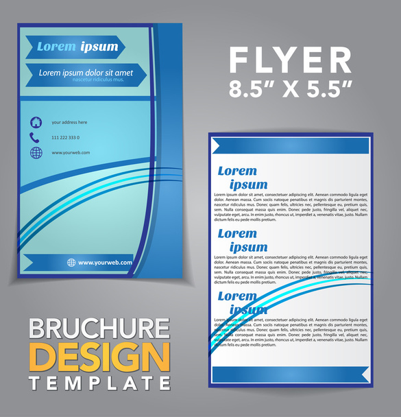 Flyer Brochure Design - Vector, Image