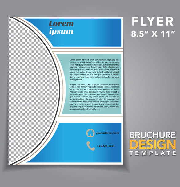 Flyer brochureontwerp - Vector, afbeelding