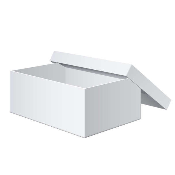 Package Box Opened with the cover removed - Vector, Imagen