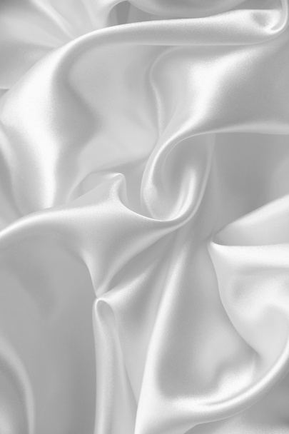 Sima, elegáns fehér selyem - Fotó, kép
