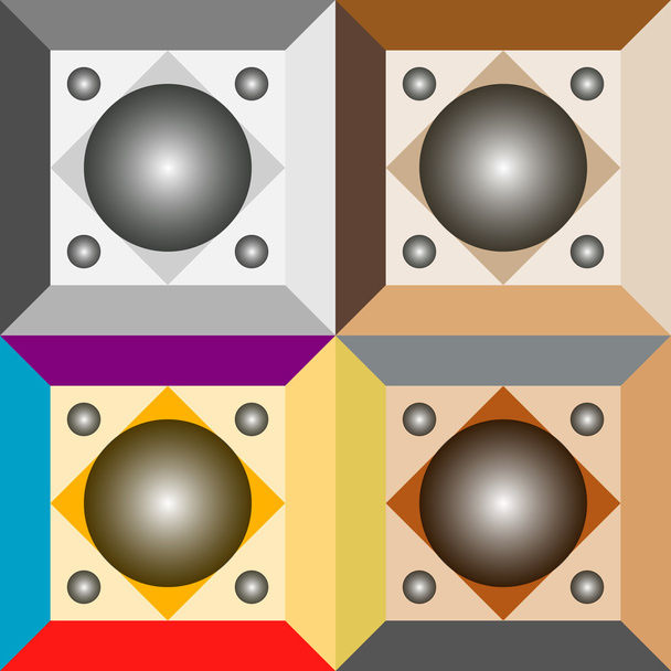 Set di modelli geometrici senza cuciture  - Vettoriali, immagini