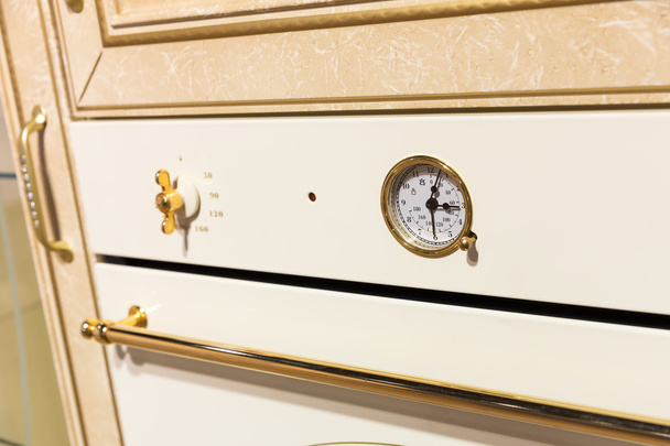 Closeup of an oven timer - Fotoğraf, Görsel