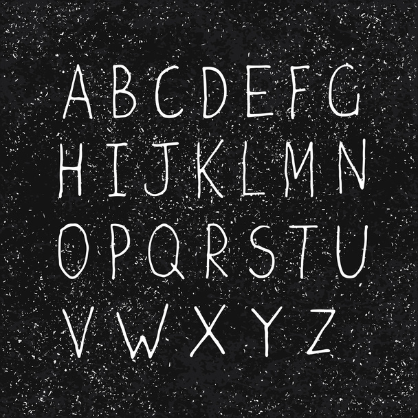 Hand-drawn Alphabet - Vector, Imagen