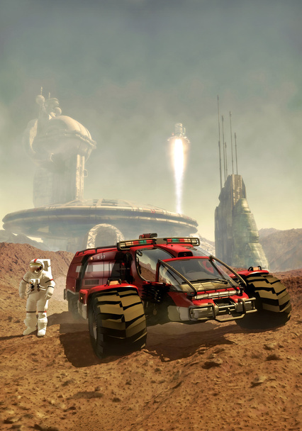 Colonia humana de Marte
 - Foto, Imagen