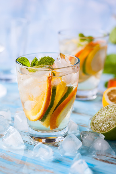 Citrus water with mint - Photo, image