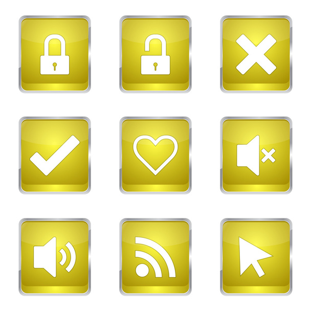 SEO Internet Sign Icon Design Set - Διάνυσμα, εικόνα