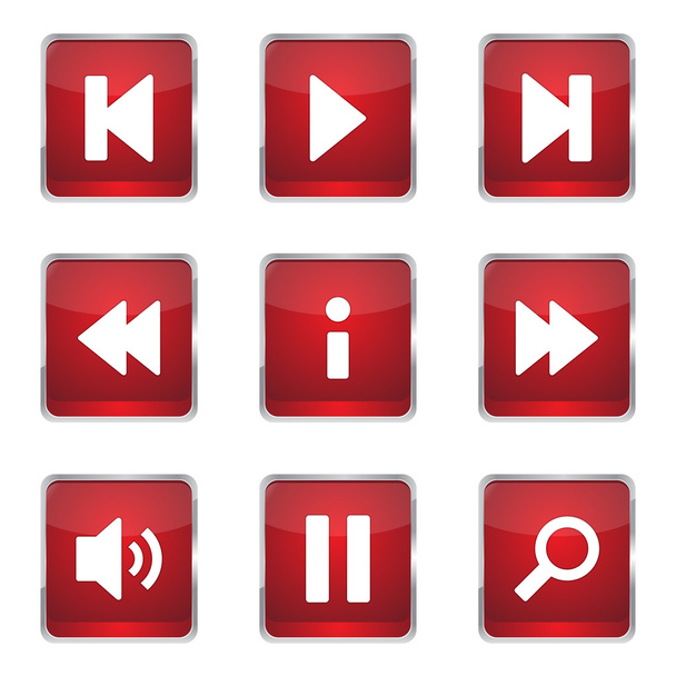 Multimedia Controller Icon Set - Вектор, зображення