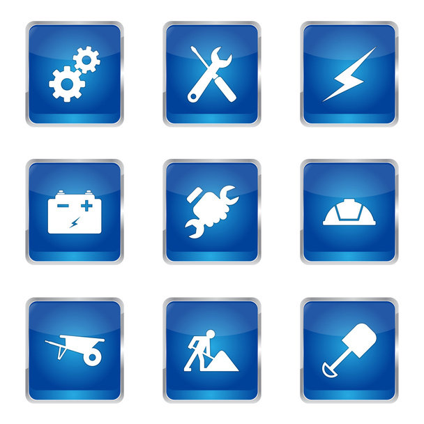 Construction Tools Icon Design Set - Vector, Imagen