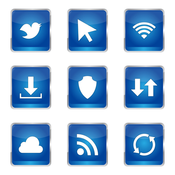 Web Internet Social Icon Set - Vector, Image