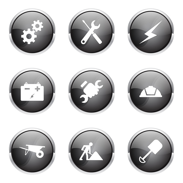 Construction Tools Icon Design Set - Vector, imagen