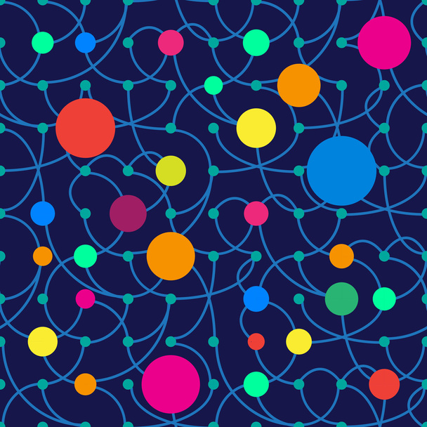 Abstract circles seamless pattern - Vector, Image