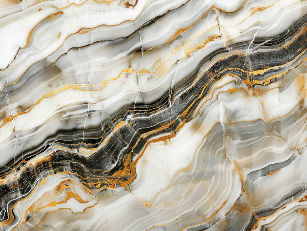 Questa fotografia svela il grazioso balletto delle onde di marmo naturale, congelato nel tempo ma pieno di movimento. - Foto, immagini