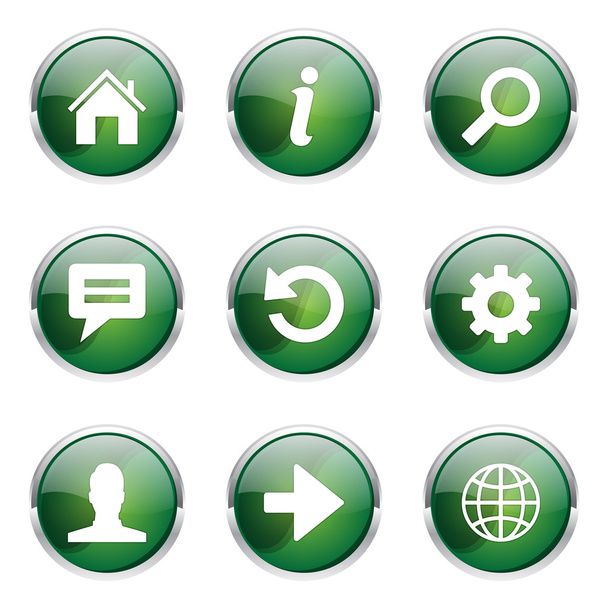 Web Internet Icon Set - Vetor, Imagem