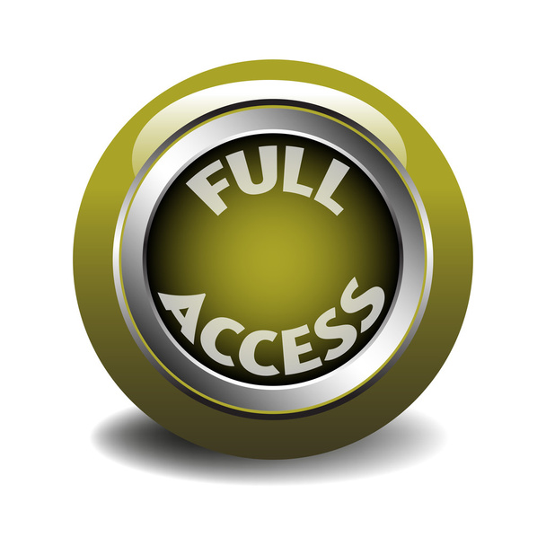 Full access web button - Vector, Imagen