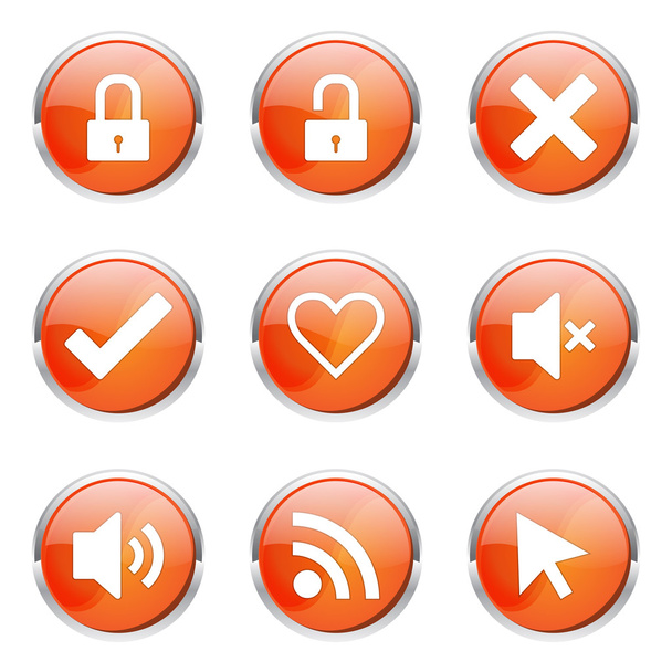 SEO Internet Sign Icon Design Set - Vektor, obrázek