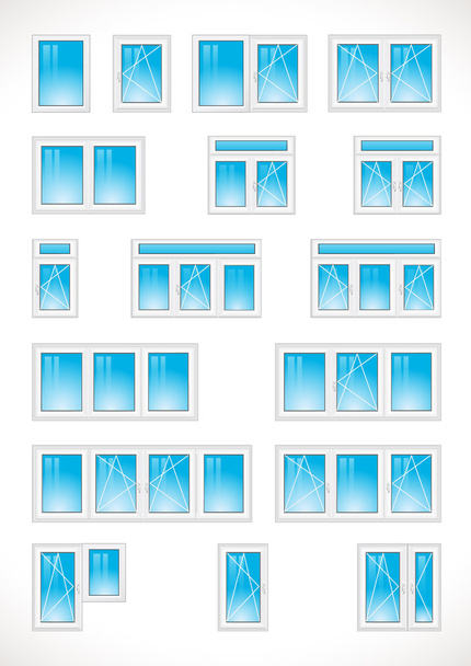 Farklı windows web simgeleri. - Vektör, Görsel