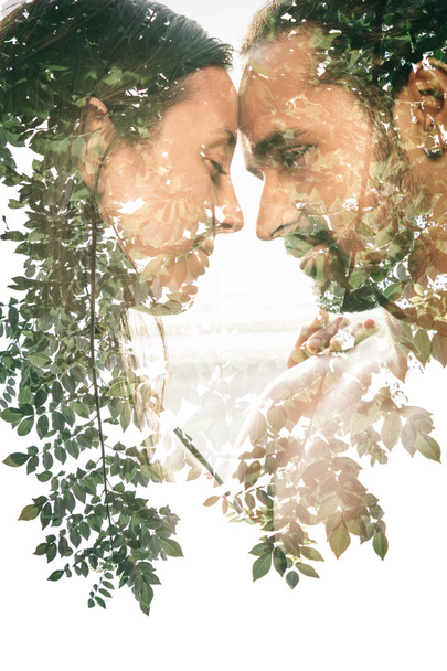 Couple combined with nature - Foto, immagini
