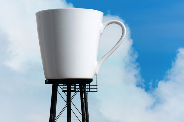 óriás kávé bögre tartály tower - Fotó, kép