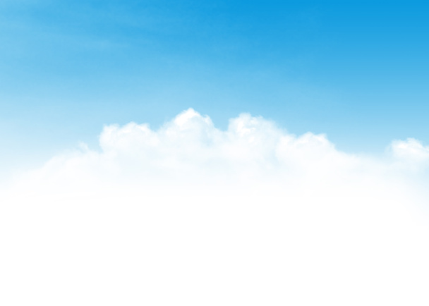 Blauwe lucht en wolken achtergrond - Foto, afbeelding