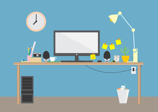 modern workplace - Vector, Image