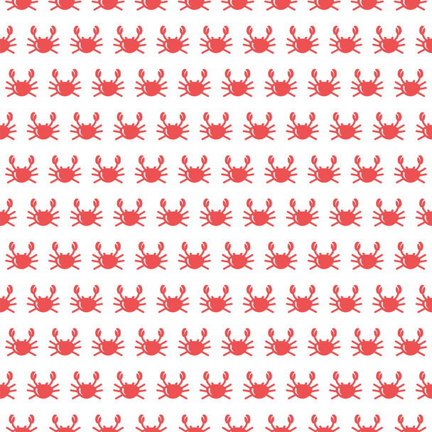 Crab vector seamless pattern - Vector, Image
