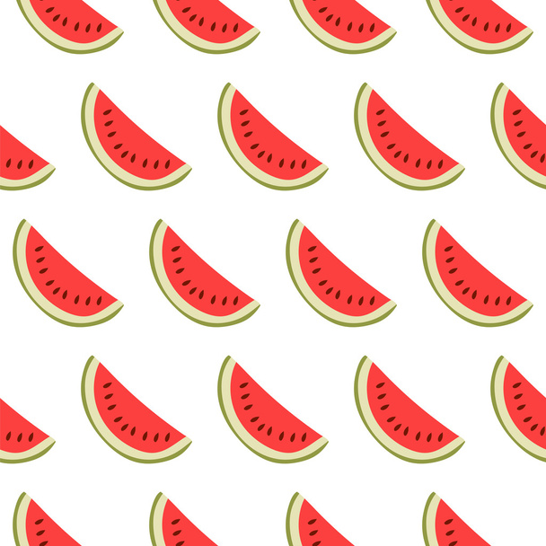 Seamless pattern with watermelon slices - Vector, Image