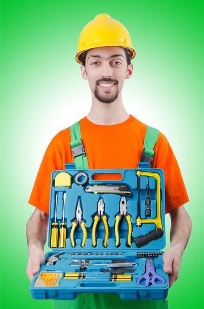 Repairman in coveralls in industrial concept - Photo, Image