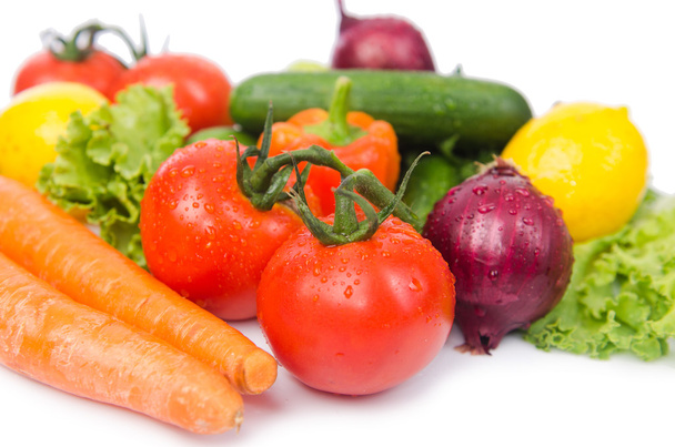 Légumes variés isolés sur le blanc
 - Photo, image