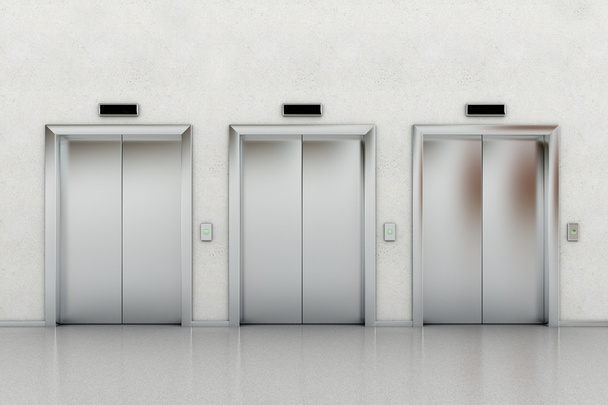 Trois ascenseurs
 - Photo, image