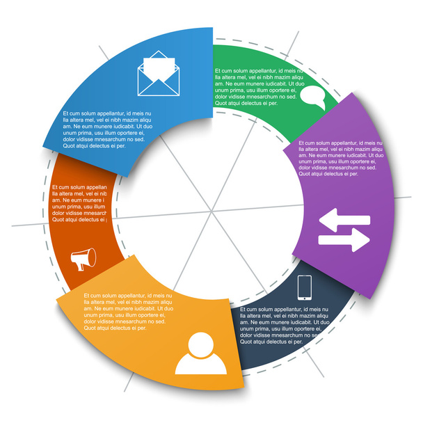 Teamwork social infographic, diagram, presentation - Vettoriali, immagini