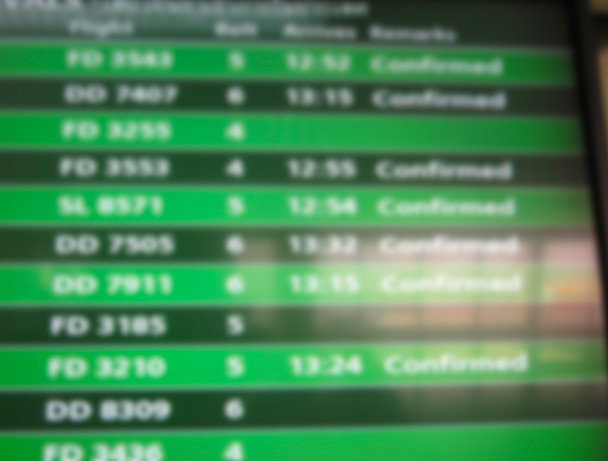 blurry defocused flight schedule - Photo, Image