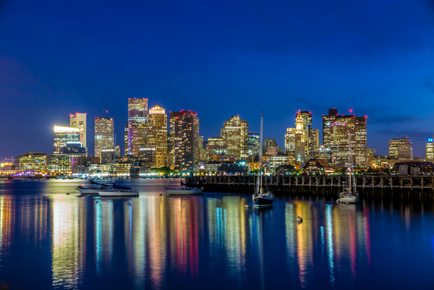 Boston şehir manzarası panorama - Fotoğraf, Görsel