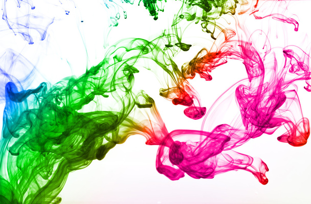 Multicolor inkt daling - Foto, afbeelding