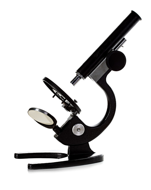 mikroskop izolovaný na bílém pozadí - Fotografie, Obrázek