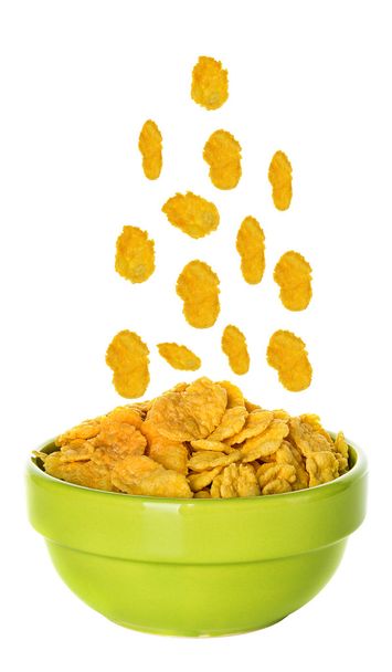 Corn flakes isolated on the white background - Photo, Image