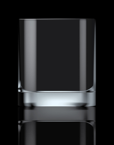 Empty drinking glass transparent vector - Vector, Image