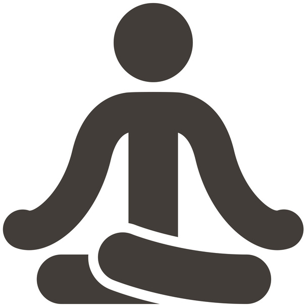 Ícones de ioga - Vetor, Imagem