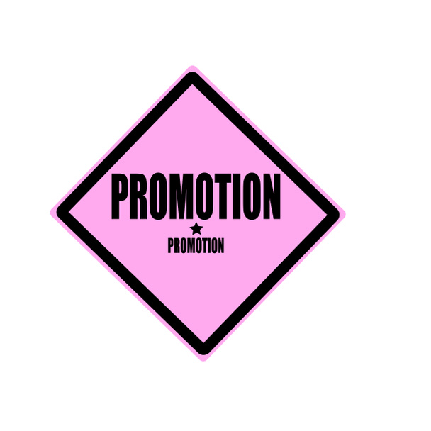 Promotion black stamp text on pink background - Photo, Image