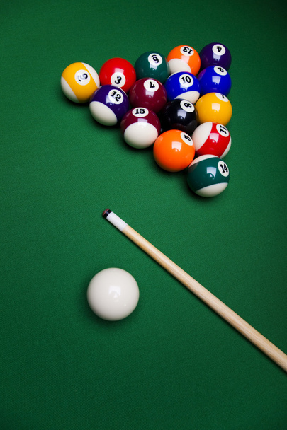 Close-up billiard balls - Photo, Image