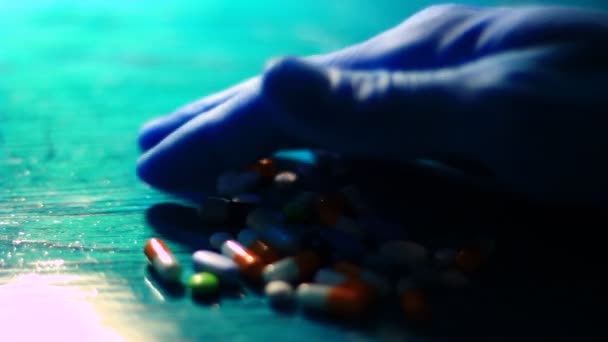 verschillende pillen en capsules - Video