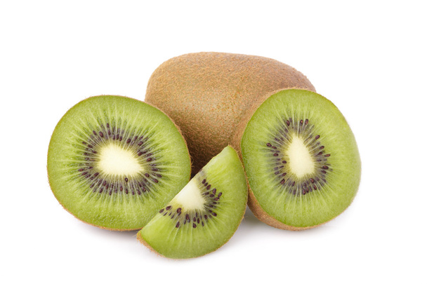 Sliced kiwi fruit isolated on white background - Photo, Image
