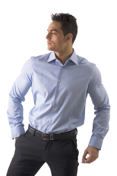 Handsome young man with elegant shirt - Foto, Imagem
