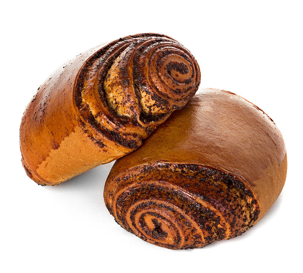 Rollo, pastel con semillas de amapola
 - Foto, imagen