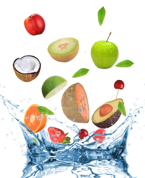 Свежие фрукты в действии
 - Фото, изображение