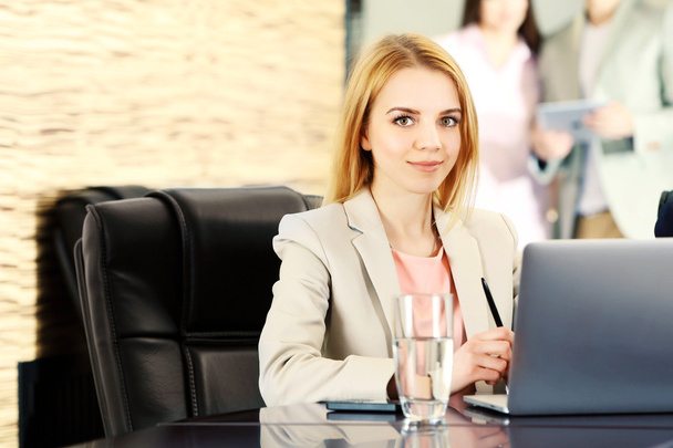 Businesswoman in conference room - Fotó, kép