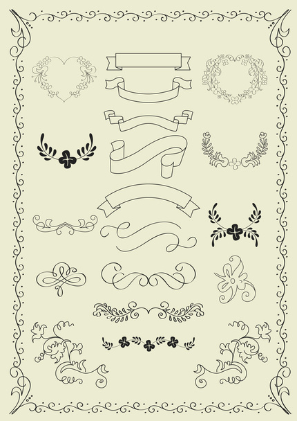 Hand Made Ornaments - Vector, Image